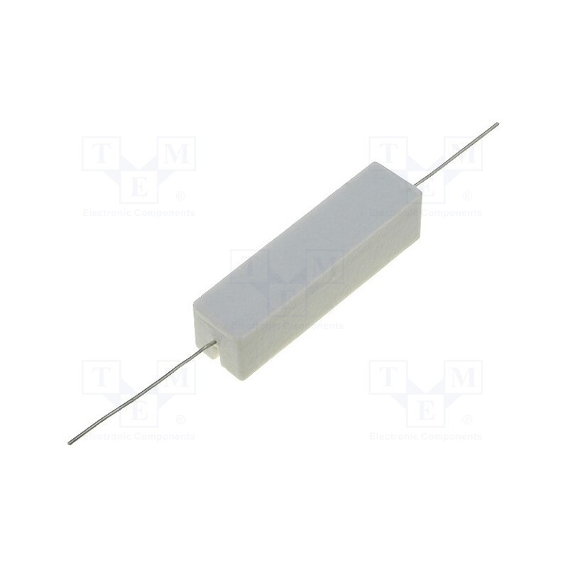 20 pcs : CRL15W-820R - Resistor: wire-wound, cement, THT, 820Ω, 15W, ±5%, 48x13x13mm