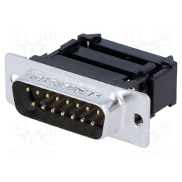 10 pcs : L17DAFRA15P - D-Sub, PIN: 15, plug, male, for ribbon cable, IDC, Contacts: brass