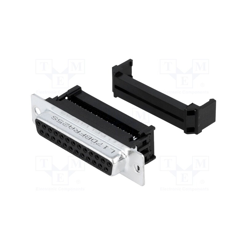10 pcs : L17DBFRA25S - D-Sub, PIN: 25, plug, female, for ribbon cable, IDC, 5A, 250V, 20mΩ