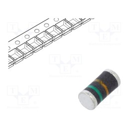 20 pcs : BYM12-200-E3/96 - Diode: rectifying, SMD, 200V, 1A, 50ns, DO213AB, Ufmax: 1V, Ifsm: 30A