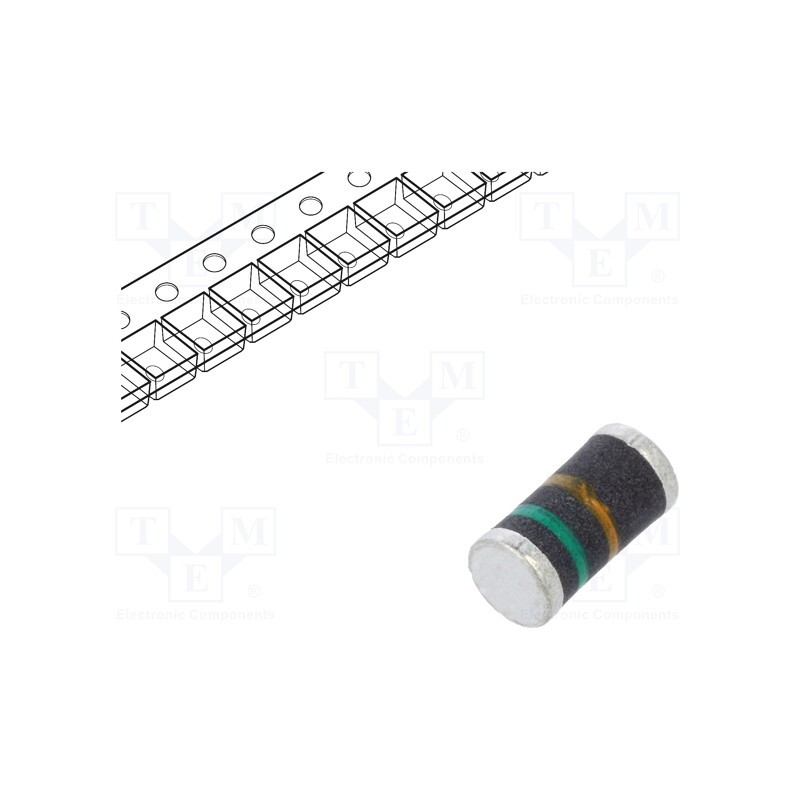 20 pcs : BYM12-200-E3/96 - Diode: rectifying, SMD, 200V, 1A, 50ns, DO213AB, Ufmax: 1V, Ifsm: 30A
