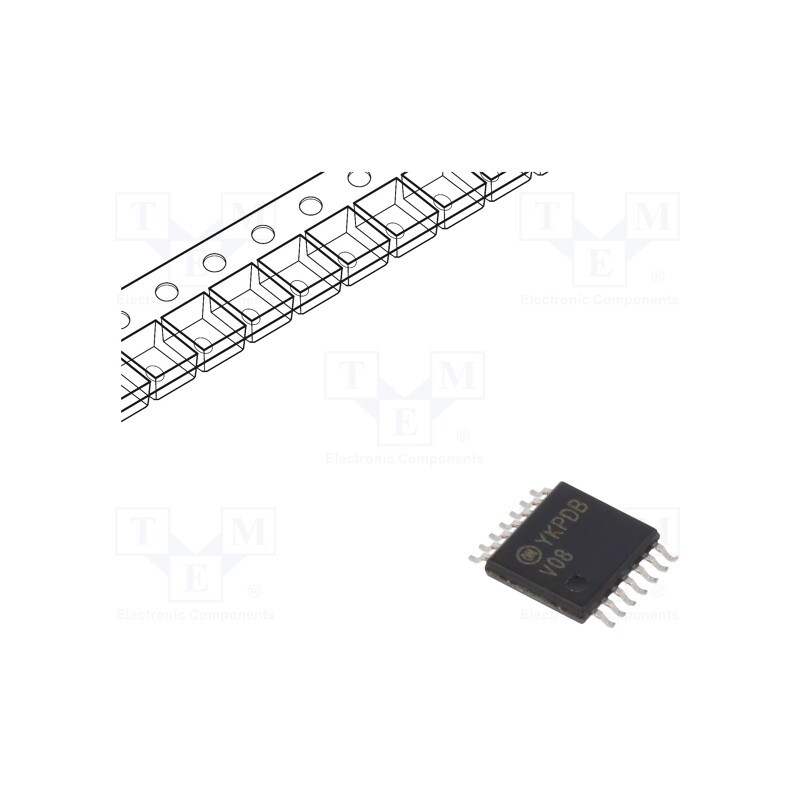 10 pcs : 74VHC08MTCX - IC: digital, AND, Ch: 4, IN: 2, SMD, TSSOP14, 2÷5.5VDC, -40÷85°C, VHC