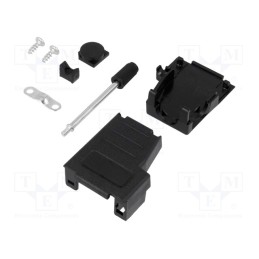 10 pcs : L17DSSK09TPU - Enclosure: for D-Sub connectors, D-Sub 9pin,D-Sub HD 15pin