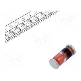 50 pcs : LL41-GS08 - Diode: Schottky switching, SMD, 100V, 0.1A, MiniMELF,SOD80, 200mW