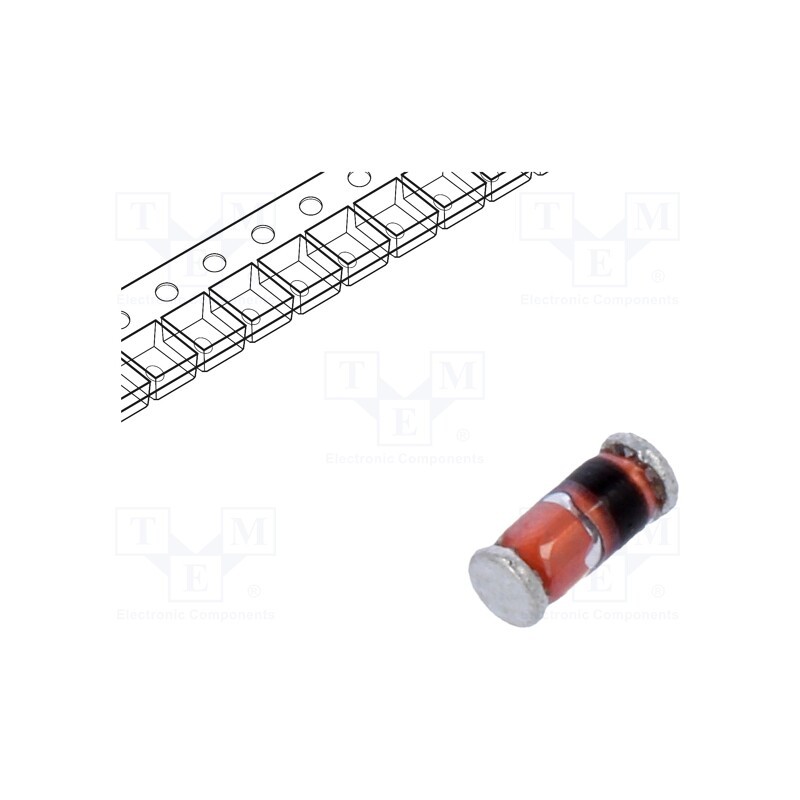 50 pcs : LL41-GS08 - Diode: Schottky switching, SMD, 100V, 0.1A, MiniMELF,SOD80, 200mW