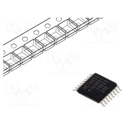 10 pcs : 74HCT4053PW,118 - IC: digital, analog,demultiplexer,multiplexer, CMOS,TTL, SMD