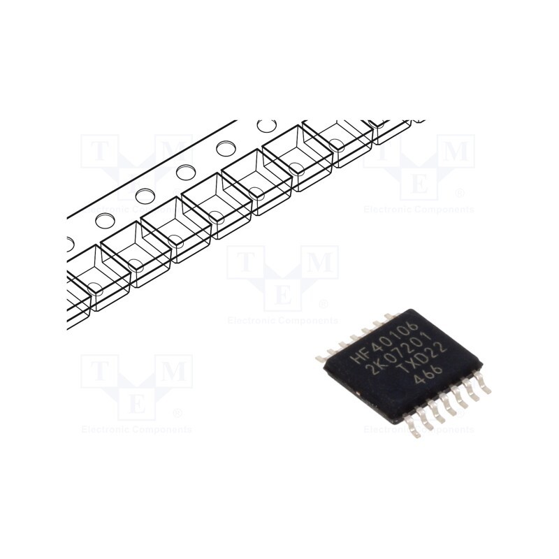 10 pcs : HEF40106BTT,118 - IC: digital, NOT, Ch: 6, IN: 6, CMOS, SMD, TTSOP14, 4.5÷15.5VDC