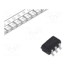 10 pcs : BAT54BRW-7-F - Diode: Schottky rectifying, SMD, 30V, 0.3A, SOT363,