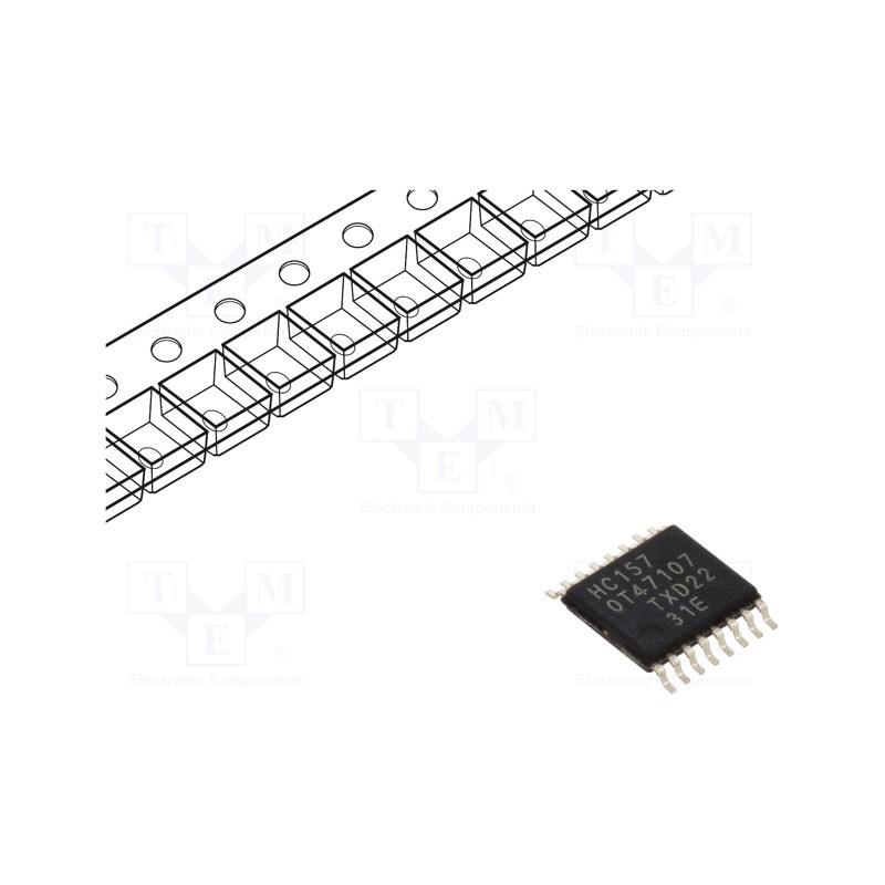 10 pcs : 74HC157PW,118 - IC: digital, multiplexer, Ch: 4, IN: 2, CMOS, SMD, TSSOP16, HC