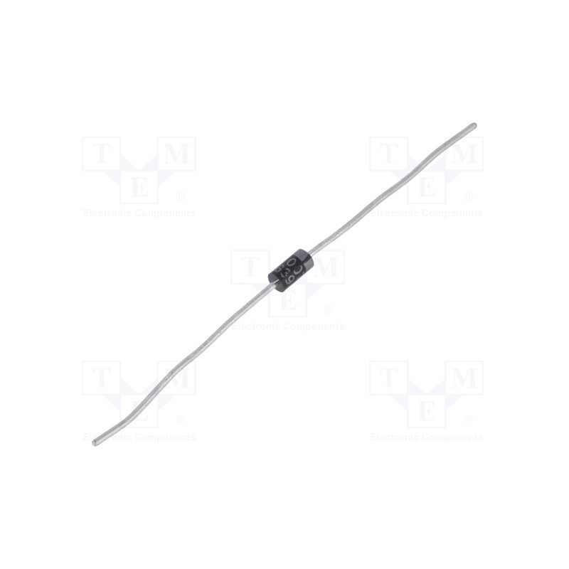 10 pcs : UF4007 - Diode: rectifying, THT, 1kV, 1A, , Ifsm: 30A, DO41, Ir: 75uA
