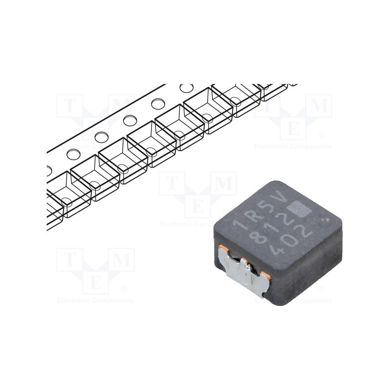10 pcs : ETQP3M1R5KVP - Inductor: wire, SMD, 1.5uH, 6.7A, 12mΩ, ±20%, 5.5x5x3mm, -40÷150°C