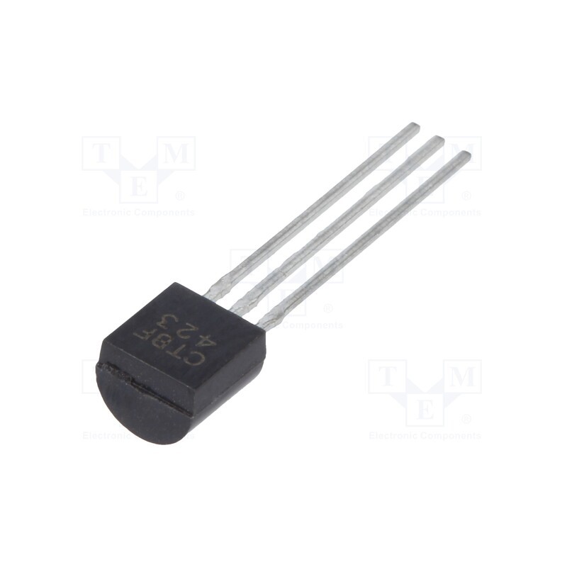 50 pcs : TBF423 - Transistor: PNP, bipolar, 250V, 0.5A, 0.8W, TO92