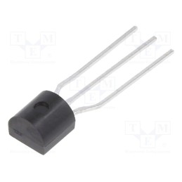 50 pcs : 2N5551TF - Transistor: NPN, bipolar, 160V, 0.6A, 0.625W, TO92