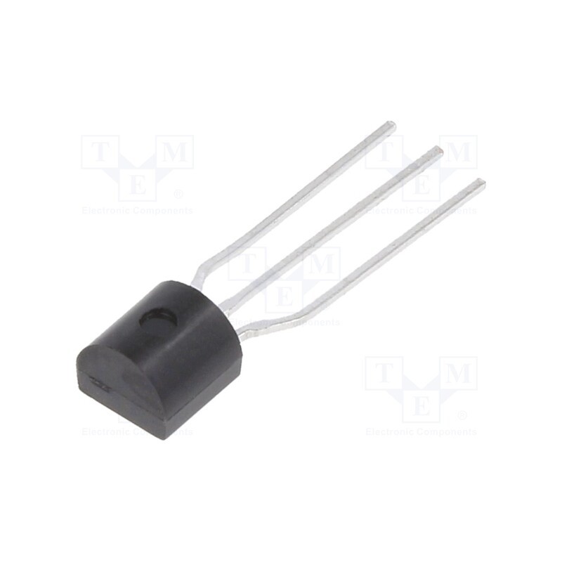 50 pcs : 2N5551TF - Transistor: NPN, bipolar, 160V, 0.6A, 0.625W, TO92