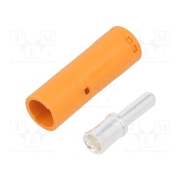 10 pcs : LCA60-M - Plug, DC supply, LC, male, PIN: 1, for cable, soldering, orange, 55A