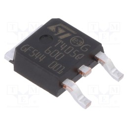 10 pcs : T405Q-600B-TR - Triac, 600V, 4A, DPAK, Igt: 5mA