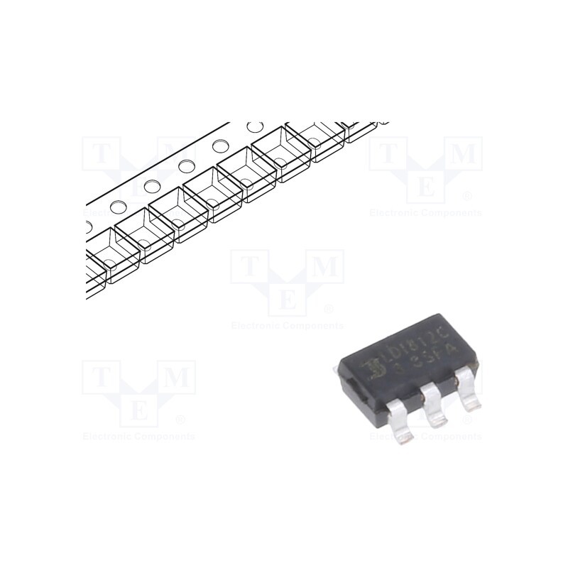 20 pcs : LDI812C-3.3SFA - IC: voltage regulator, LDO,linear,fixed, 3.3V, 50mA, SOT23-5, SMD