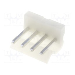 20 pcs : LHB-04-SA1 - Socket, wire-board, male, 3.96mm, PIN: 4, THT, 250V, 5A, tinned