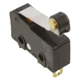 1 pcs - Omron Roller Lever Micro Switch, Solder Terminal, 100 mA @ 30 V dc, SPDT, IP40