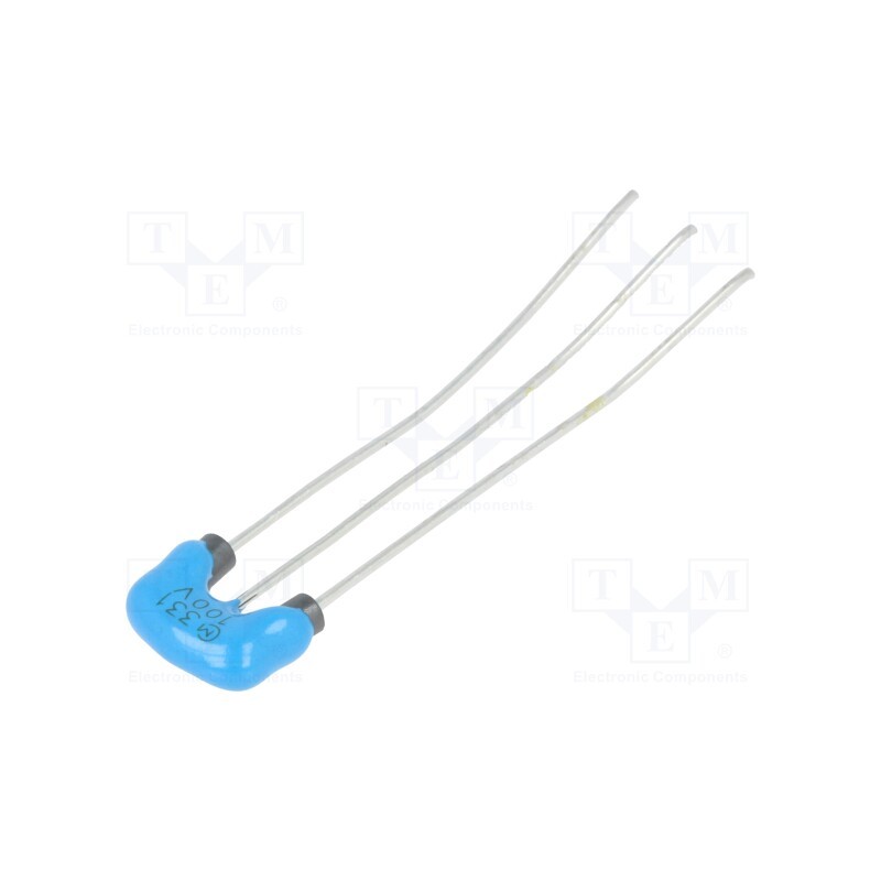 50 pcs : DSS1NB32A331Q91A - Filter: anti-interference, 100V, 330pF, THT, ±10%