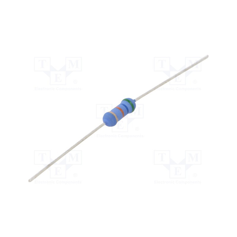 50 pcs : 2-1625886-5 - Resistor: metal oxide, 56kΩ, 1W, ±5%, Ø3.5x10mm, -55÷155°C