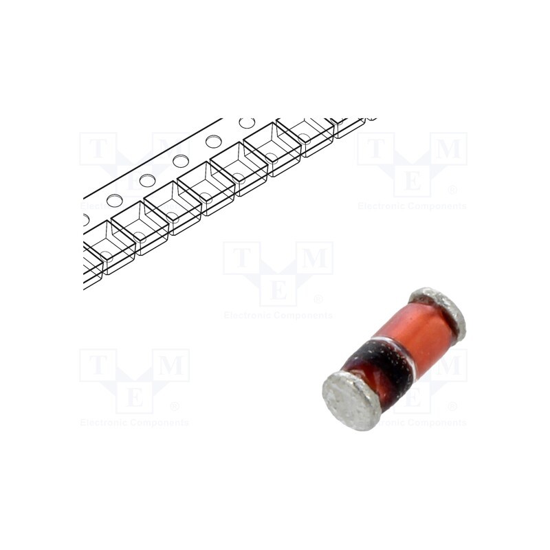 50 pcs : BAS85-GS18 - Diode: Schottky switching, SMD, 30V, 0.2A, 5ns, MiniMELF,SOD80