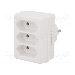 10 pcs : LPS219 - Connector: AC supply, splitter, Type: Euro,child protection