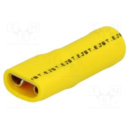 20 pcs : LVDDF5.5-250AYE (PA)(S)(LF) K - Terminal: flat, 6.3mm, 0.8mm, female, 2.5÷6mm2, crimped, for cable