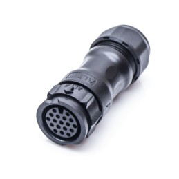 1 pcs - Amphenol Industrial Circular Connector, 14 Contacts, Cable Mount, Socket, Female, IP68, X-Lok Series