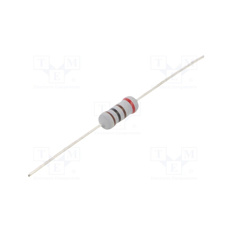 50 pcs : 1625881-6 - Resistor: metal oxide, 100Ω, 1W, ±2%, Ø5x12mm, -55÷155°C
