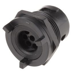 1 pcs - Bulgin Circular Connector, 8 Contacts, Rear Mount, Miniature Connector, Socket, Female, IP66, IP68, IP69K, Buccaneer