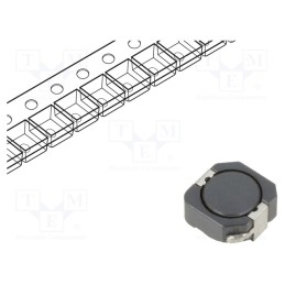 10 pcs : DR1050-102-R - Inductor: wire, SMD, 1mH, Ioper: 430mA, 1528mΩ, ±30%, Isat: 480mA