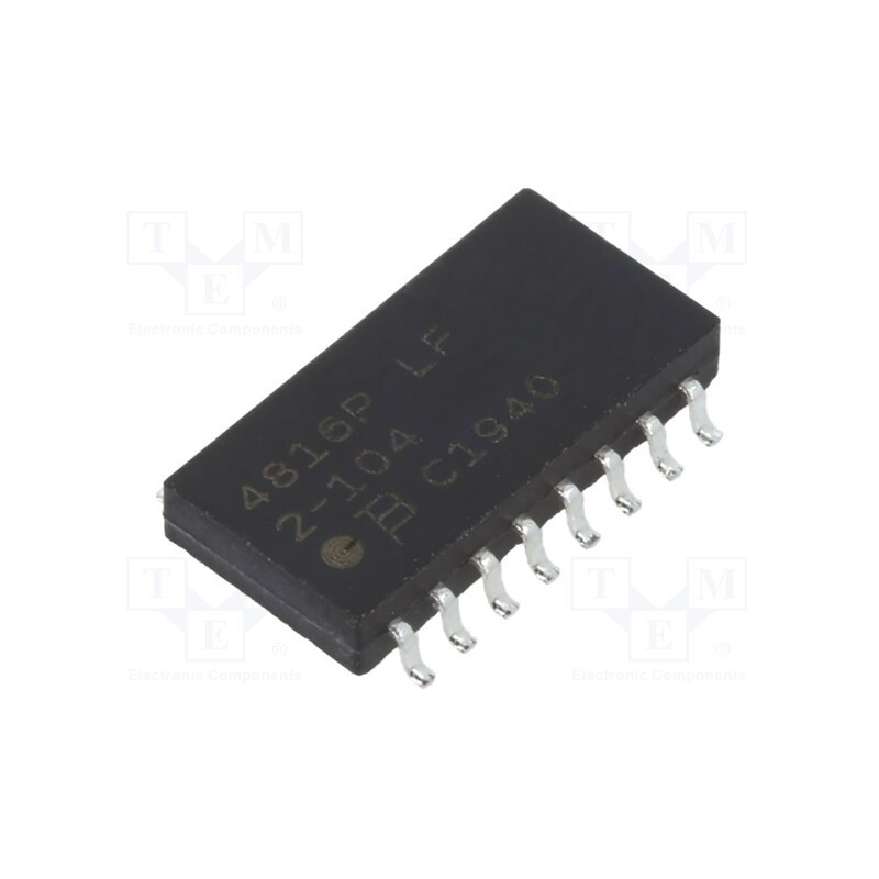 10 pcs : 4816P-T02-104LF - Resistor network: X, SMD, 100kΩ, ±1%, 1.28W, No.of resistors: 8