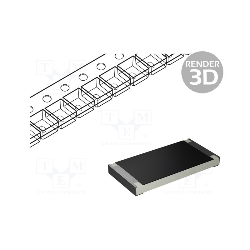 10 pcs : SP123WF4703T1E - Resistor: thick film, high power, SMD, 2512, 470kΩ, 3W, ±1%