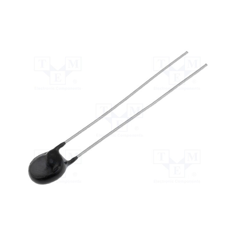 50 pcs : - NTC thermistor, 10kΩ, THT, 4000K, -55÷125°C, 500mW, Ø6.5mm