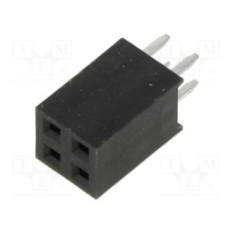 10 pcs : M20-7830246 - Socket, pin strips, female, 2.54mm, PIN: 4, THT, on PCBs, tinned