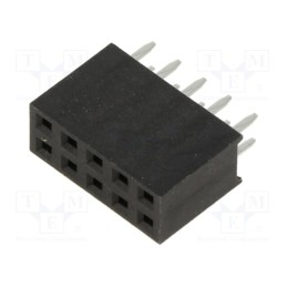 10 pcs : M20-7830546 - Socket, pin strips, female, 2.54mm, PIN: 10, THT, on PCBs, tinned