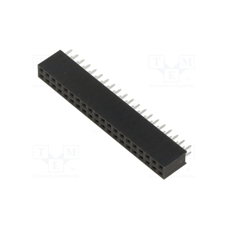 10 pcs : M20-7832046 - Socket, pin strips, female, 2.54mm, PIN: 40, THT, on PCBs, tinned