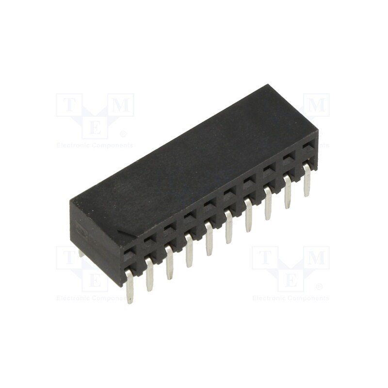 10 pcs : M20-7881046 - Socket, pin strips, female, 2.54mm, PIN: 20, THT, on PCBs, tinned