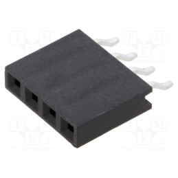 10 pcs : M20-7910442R - Socket, pin strips, female, 2.54mm, PIN: 4, SMT, on PCBs, Layout: 1x4