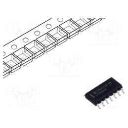 10 pcs : SN74LV4066ADR - IC: analog switch, bilateral, Ch: 4, SMD, SOIC14, 2÷5.5VDC, 74LV