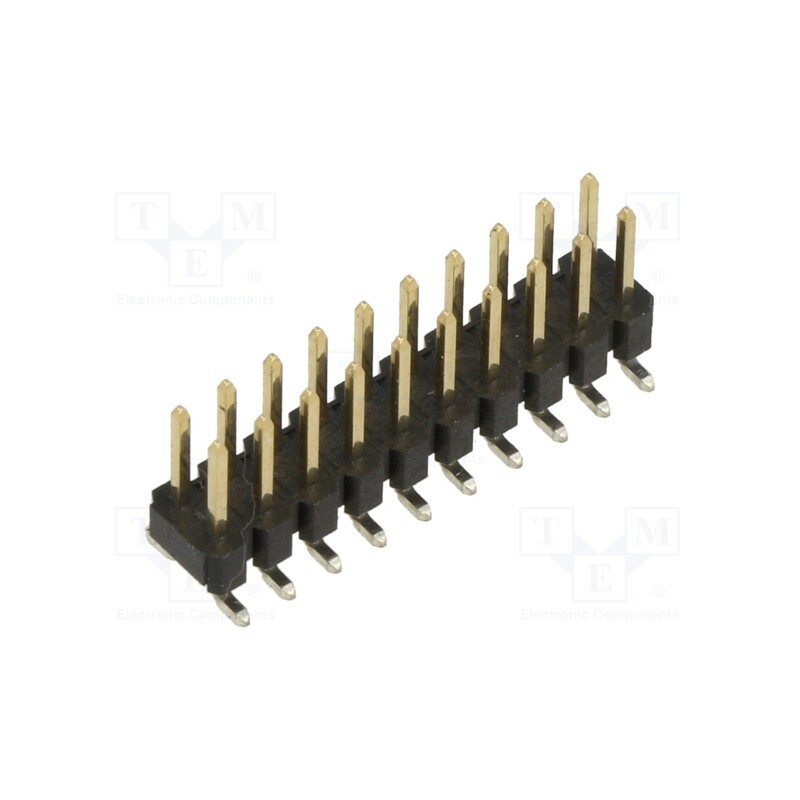 10 pcs : M20-8761042 - Pin header, pin strips, male, 2.54mm, PIN: 20, SMT, on PCBs
