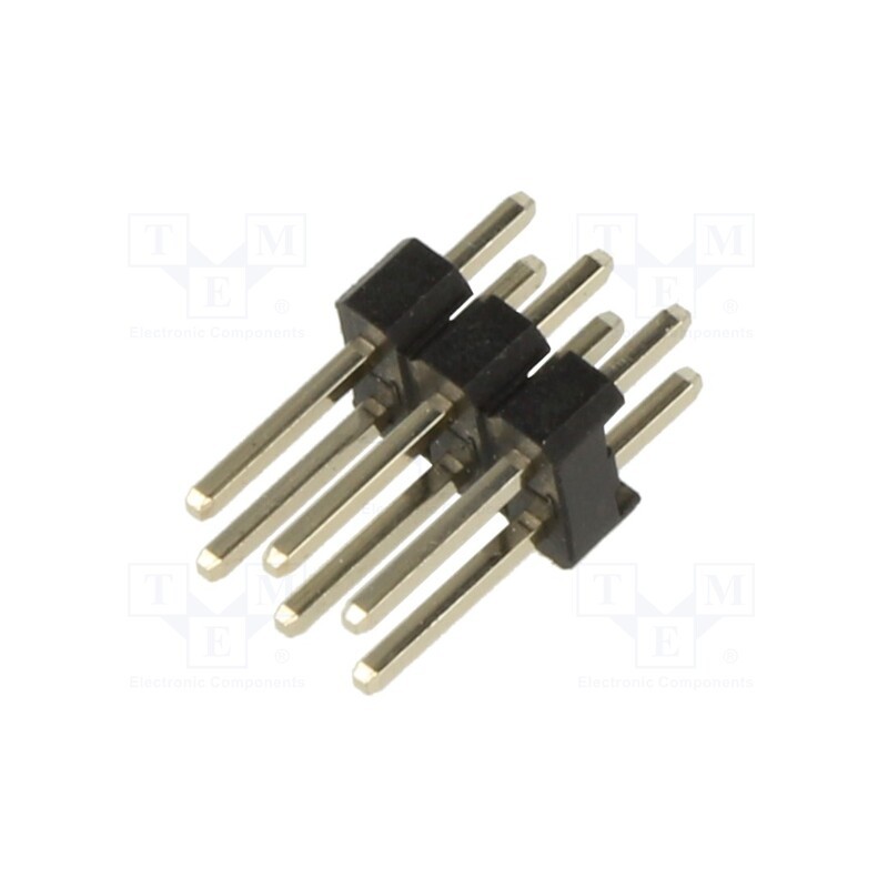 50 pcs : M20-9980345 - Pin header, pin strips, male, 2.54mm, PIN: 6, THT, on PCBs, straight