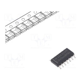 10 pcs : CD4066BM96 - IC: digital, bilateral,switch, Ch: 4, CMOS, SMD, SO14, 3÷18VDC