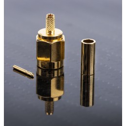 1 pcs - RS PRO, Plug Cable Mount SMA Connector, 50Ω, Crimp Termination, Straight Body