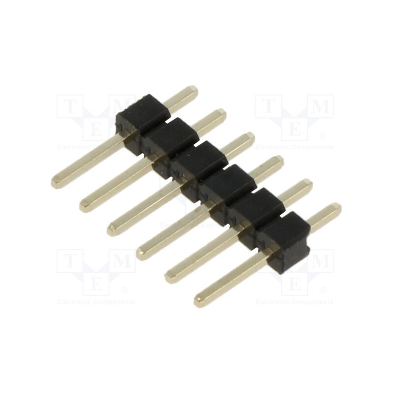 50 pcs : M20-9990645 - Pin header, pin strips, male, 2.54mm, PIN: 6, THT, on PCBs, straight