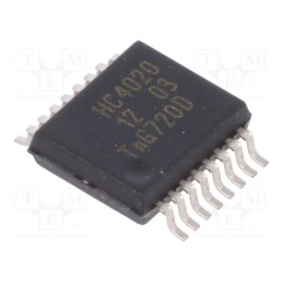 10 pcs : 74HC4020DB,112 - IC: digital, 14bit,binary counter, CMOS, SMD, SSOP16, HC, 2÷6VDC