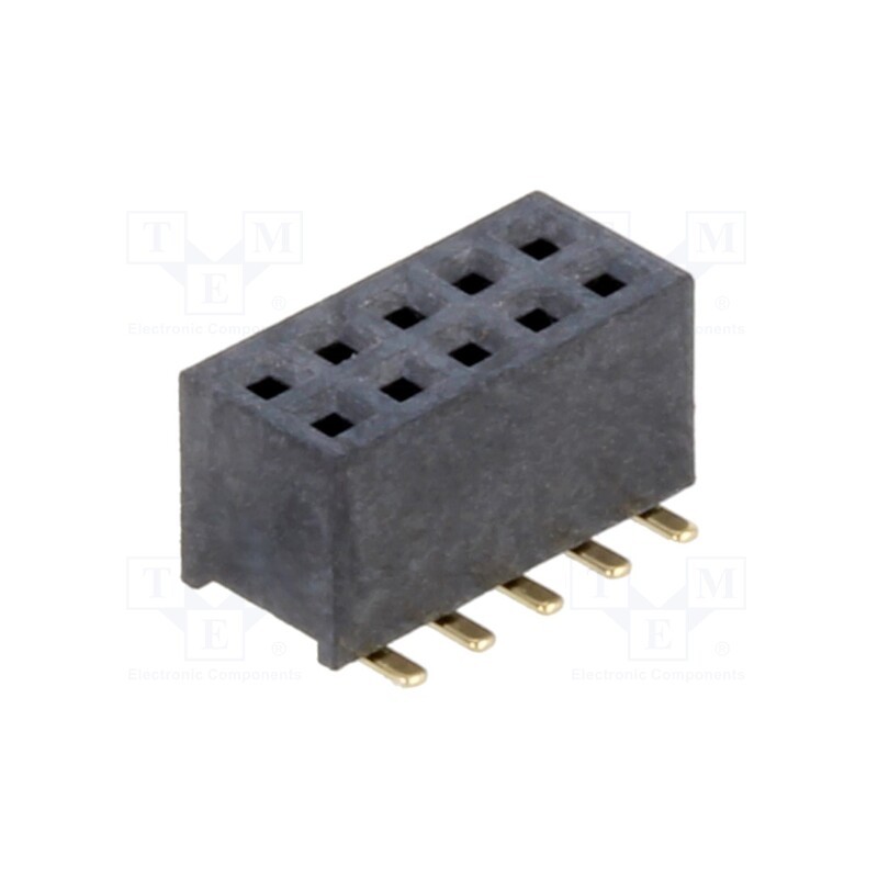 10 pcs : M50-3120545 - 5+5 Pos. Female DIL Vertical SMT Conn.