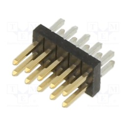 10 pcs : M50-3500542 - 5+5 Pos. Male DIL Vertical Throughboard Conn.