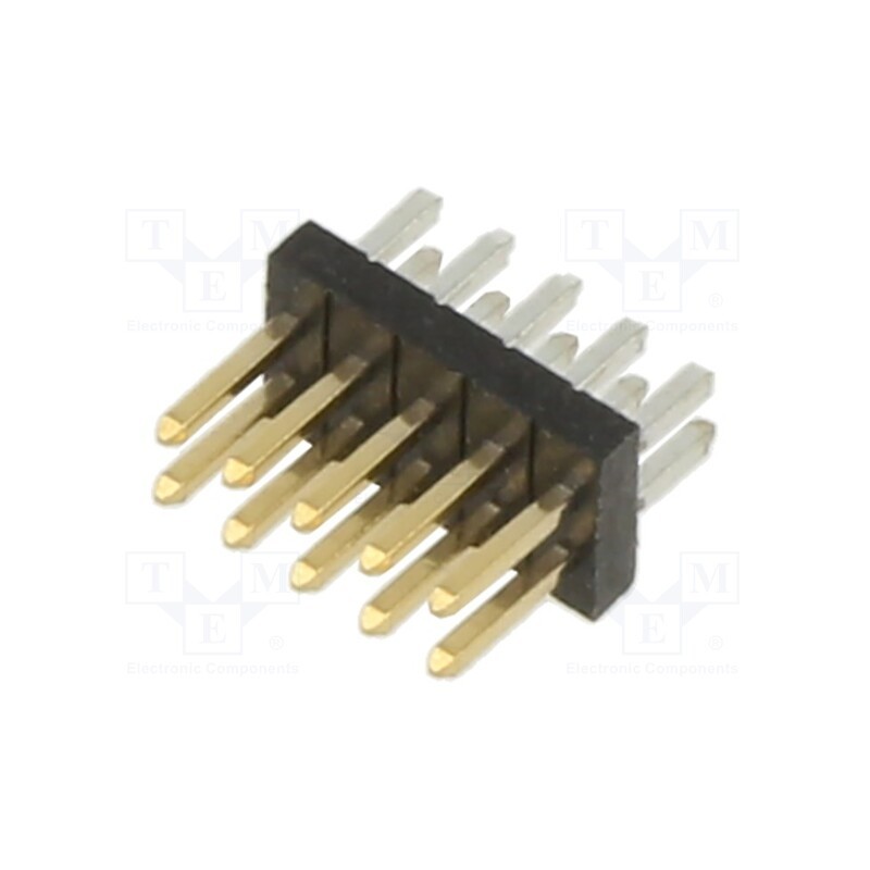 10 pcs : M50-3500542 - 5+5 Pos. Male DIL Vertical Throughboard Conn.